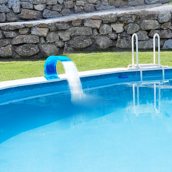 庭の人工壁 庭の滝 プールの滝