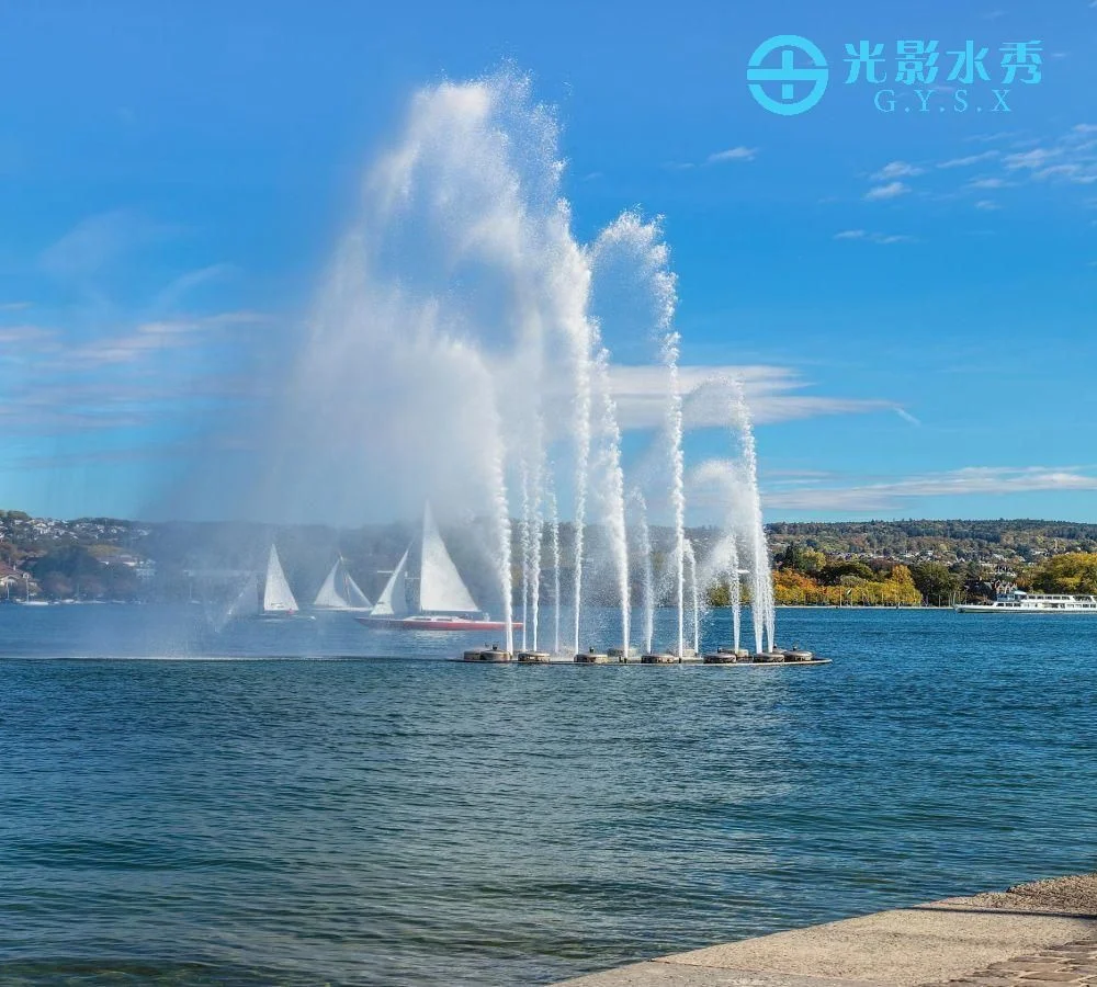 Super High 100 Meters High Spray Nozzles Fountain Musical Fountains