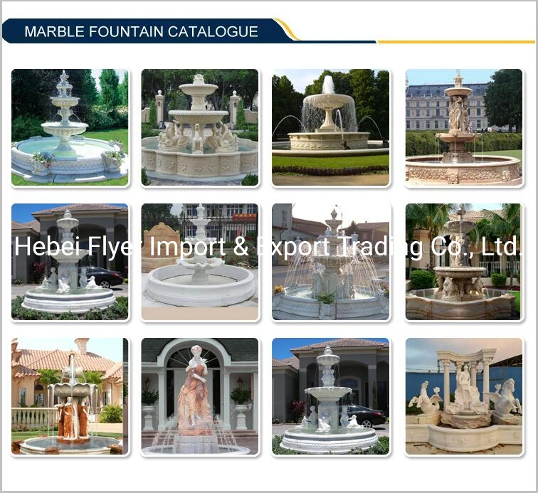 Natural Stone Carved Water Feature Fountain Sculpture Outdoor Stone Garden Water Fountain