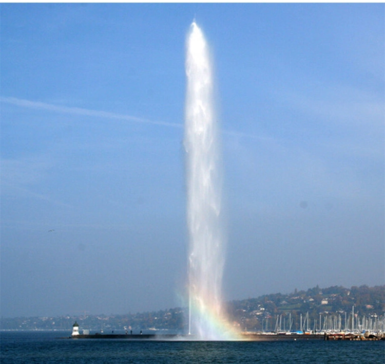 Hundred Meter 100m Central Floating Pond Vertical Super High Jet Spray Fountain